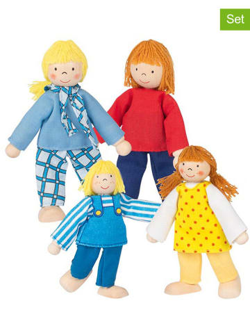 Goki 4tlg. Biegepuppen-Set "Junge Familie" - ab 3 Jahren