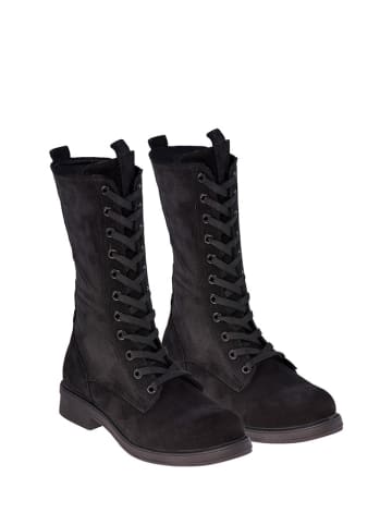 Moosefield Leder-Boots in Schwarz