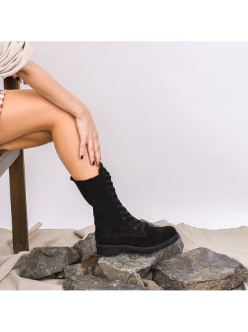 Moosefield Leren boots zwart
