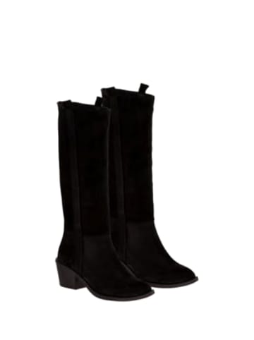Moosefield Leder-Stiefel in Schwarz