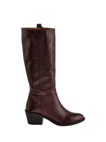 Moosefield Leder-Stiefel in Bordeaux