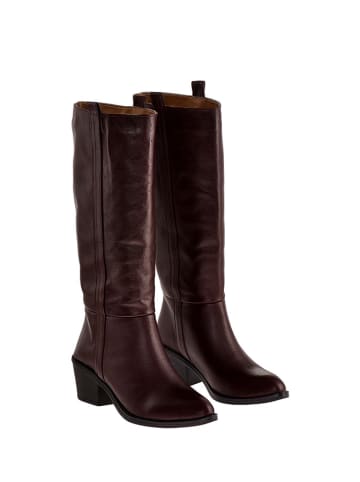 Moosefield Leren laarzen bordeaux