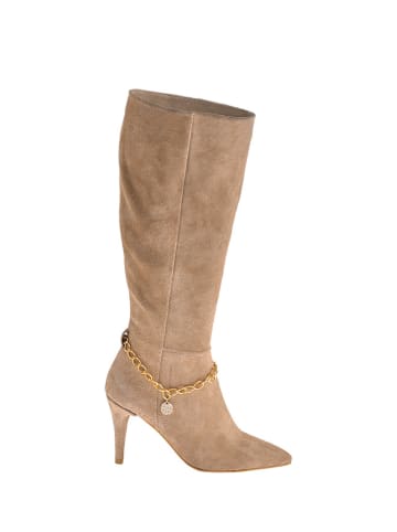 Moosefield Leder-Stiefel in Beige