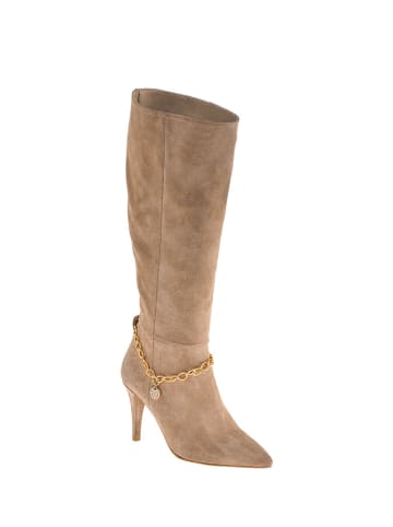 Moosefield Leren laarzen beige