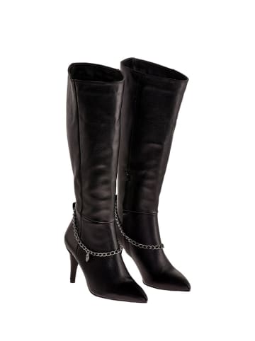 Moosefield Skórzane kozaki w kolorze czarnym