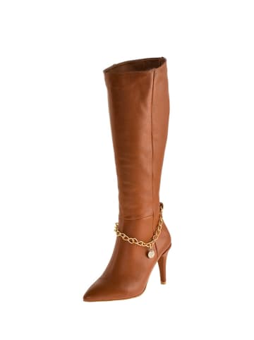 Moosefield Leder-Stiefel in Hellbraun