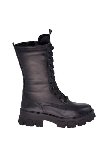 Moosefield Leder-Boots in Schwarz