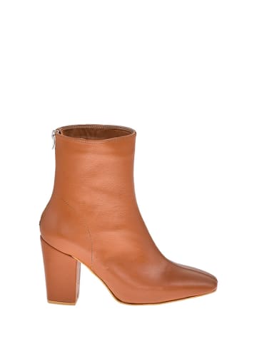 Moosefield Leder-Stiefeletten in Hellbraun