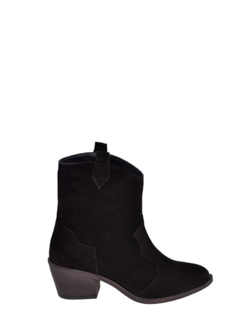 Moosefield Leder-Stiefeletten in Schwarz