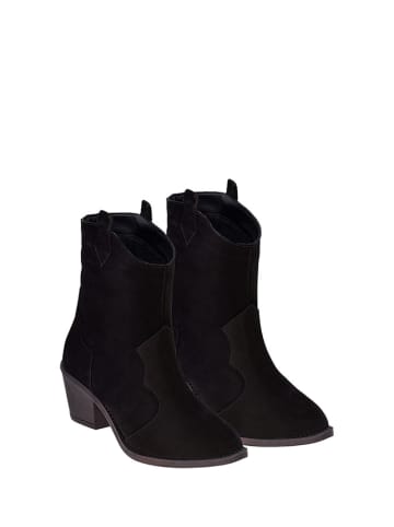 Moosefield Leder-Stiefeletten in Schwarz