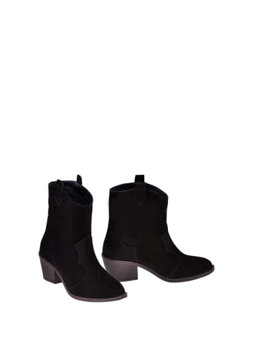 Moosefield Leder-Stiefeletten in Schwarz