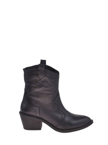 Moosefield Leder-Stiefeletten in Schwarz