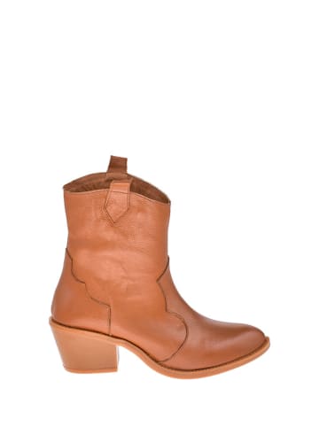 Moosefield Leder-Stiefeletten in Hellbraun