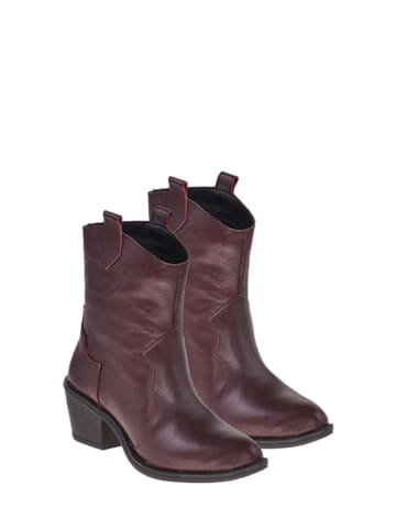 Moosefield Leren boots bordeaux