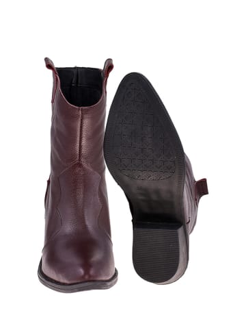 Moosefield Leren boots bordeaux