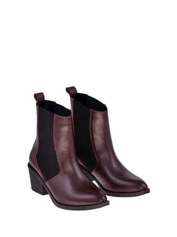 Moosefield Leren chelseaboots bordeaux