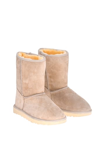 Moosefield Leren boots beige