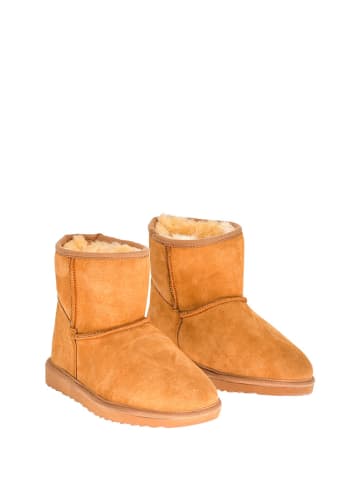Moosefield Leder-Boots in Hellbraun