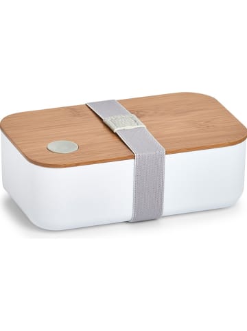 Zeller Lunchbox wit - (B)19,3 x (H)6,8 x (D)11,8 cm