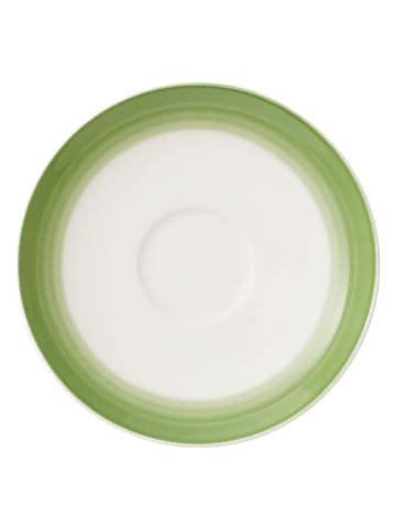 Villeroy & Boch 6er-Set: Espresso-Untertassen "Colourful Life" in Weiß/ Grün - Ø 12 cm