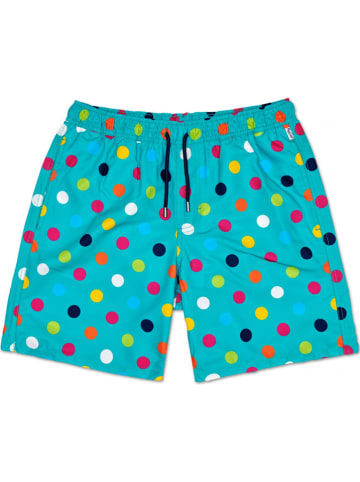 Happy Socks Zwemshort "Big Dot" turquoise/meerkleurig