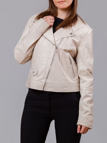 Isaco und Kawa Leren jas beige