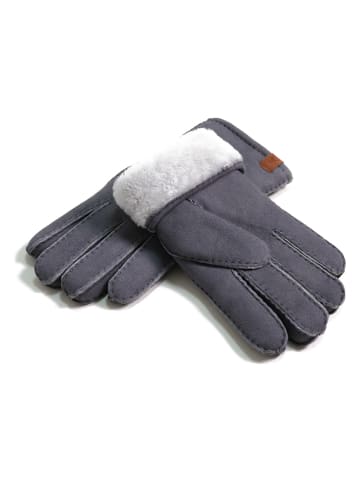 Kaiser Naturfellprodukte H&L Wełniane rękawiczki w kolorze szarym