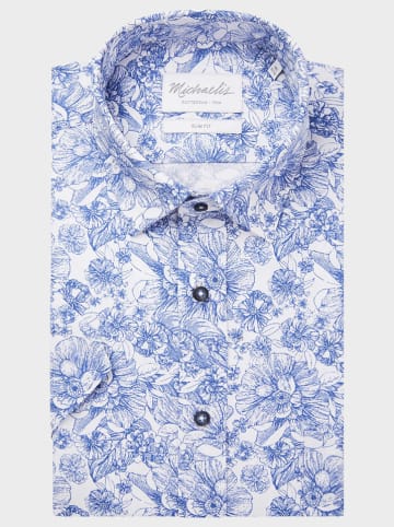 Michaelis Hemd - Slim fit - in Blau/ Weiß