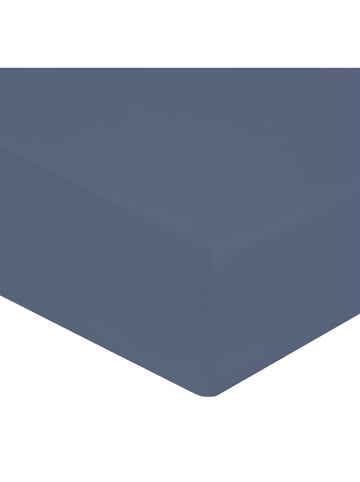 Soft by Perle de Coton Perkal-Spannbettlaken in Blau