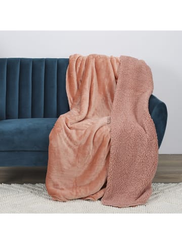 Ethnical Life Flanell-Plaid in Rosa - (L)200 x (B)140 cm