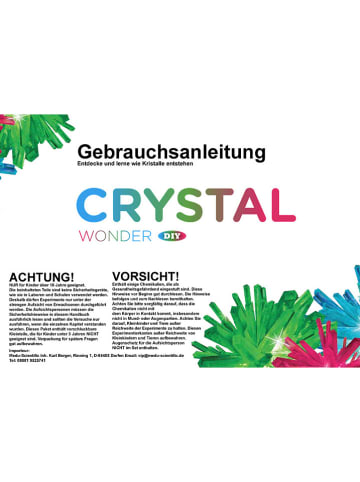 Medu-Scientific Kristallzüchtungsset "Crystal Wonder" - ab 10 Jahren
