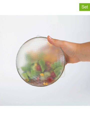 COOK CONCEPT 2er-Set: Wiederverwendbare Frischhaltefolien in Transparent - 2x 3 Stück