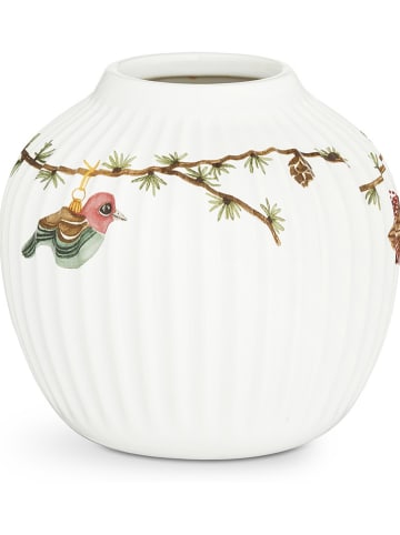 Kähler Wazon "Hammershøi" w kolorze biał-zielonym - wys. 13 x Ø 13,5 cm