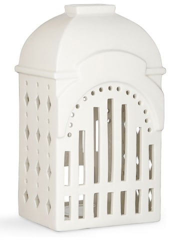 Kähler Windlicht-huisje "Urbania Iyshus" wit - (B)11 x (H)18,5 x (D)8,5 cm