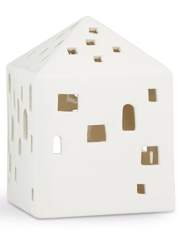 Kähler Lichthaus "Urbania Iyshus" in Weiß - (B)9 x (H)12,5 x (T)9 cm