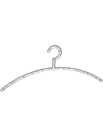 Wenko 5er-Set: Kleiderbügel "Bubble" in Transparent