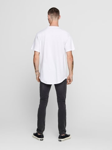 ONLY & SONS Koszulka "Matt" w kolorze białym