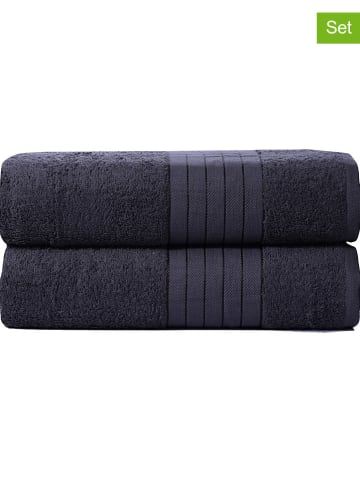 Hip 8-częściowy zestaw ręczników w kolorze czarnym
