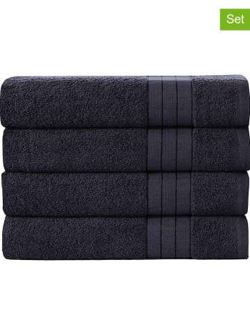 Hip Ręczniki (4 szt.) w kolorze czarnym do rąk