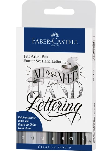 Faber-Castell Inktstiften "Pitt Artist" met accessoires - 10 delen