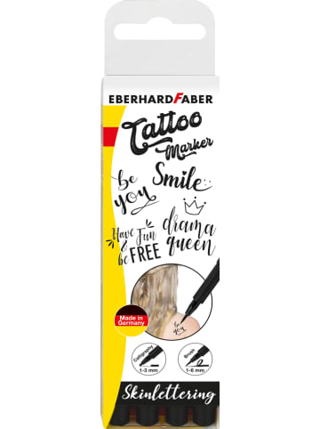 Eberhard Faber Tattoostifte "Skinlettering" - 4 Stück