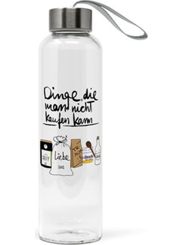 Tee-Zeit mit ppd Trinkflasche "Dinge" in Schwarz/ Bunt - 550 ml