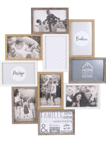 THE HOME DECO FACTORY Fotolijst naturel/wit - (L)56 x (B)47 cm
