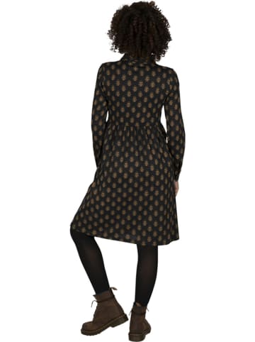 Aller Simplement Kleid in Schwarz/ Camel
