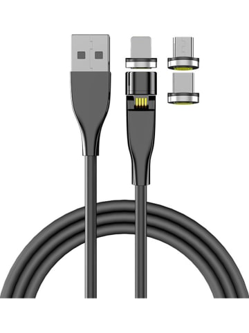 SmartCase 3in1-Kabel in Schwarz - (L)100 cm