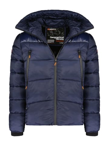 Geographical Norway Kurtka zimowa "Bayou" w kolorze granatowym