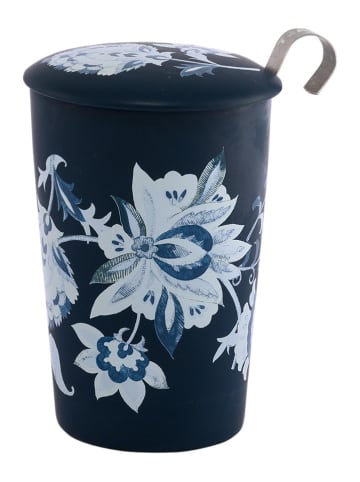 Eigenart Theekop "Luna" donkerblauw - 350 ml