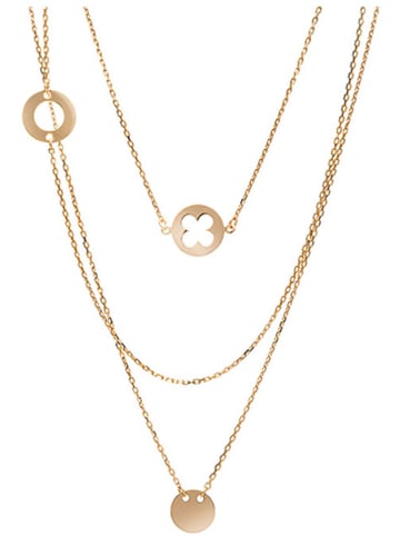 Ania Kruk Vergulde ketting met hangers - (L)53,5 cm