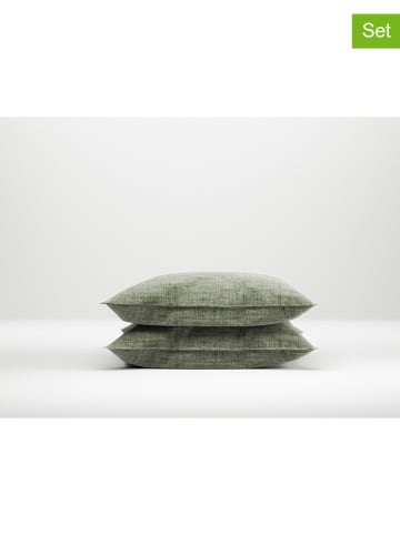 Zo!Home 2-delige set: kussenslopen "Lino" groen