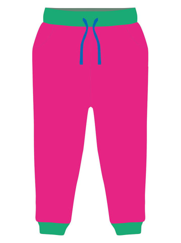 Toby Tiger Spodnie w kolorze różowo-zielonym